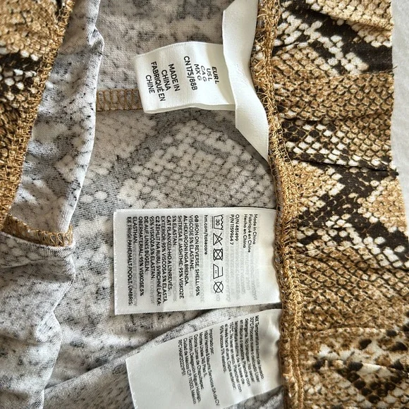 Wide leg python print pants - Picture 3 of 4